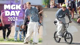 Skateboarding and BMXXing with MGK in Cleveland, OH (MGK Day 2024 )