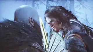 God of War Ragnarok - Freya attacks Kratos and Atreus