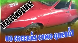 chapa y pintura a tu auto  terminamos el Renault 12 pintura completa después de fuerte golpe quedó