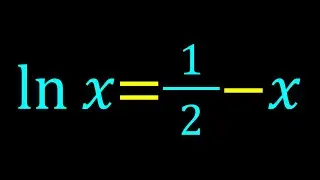 A Non-Standard Equation | ln(x)=1/2-x