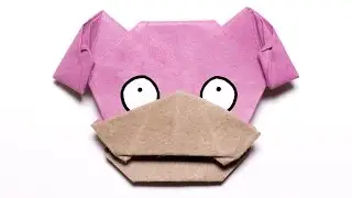 Pokemon Slowpoke. Easy Origami Tutorial