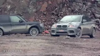 Essai BMW X6 M, Mercedes ML63 AMG, Range Rover V8 Supercharged [HD]