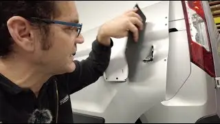Thieves attacking Ford Transit Connect short wheel base doors; we make a Bat Shield crazy solution!