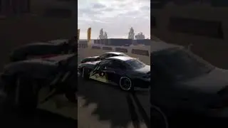 crazy furidashi in spot on s14 tandem Drift #carxdriftracing2