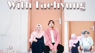 Cara edit foto bareng BTS lagi with taehyung V dan park jimin