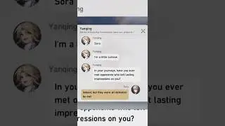 Sora tells Yanqing about how strong he is
