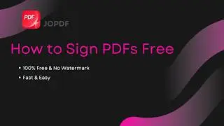 How to Sign PDFs Free in Seconds | JOPDF