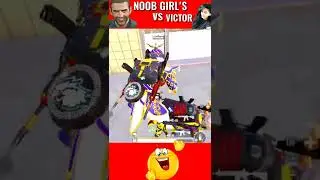 Victor Vs Noob girls 🤣😂 #funny #bgmi #viral