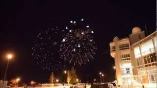 Fireworks on the New Year's Eve over UAF - 10x version (December 31, 2012)