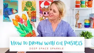 How to Draw with Oil Pastels | Tulip Drawing