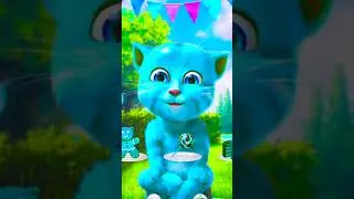 Talking Ginger Blue Cat 
