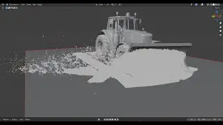 Realistic snow simulation in Blender