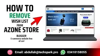 Azone Store Theme Customization | Wishlist notification | FREE Blogger E-commerce Store
