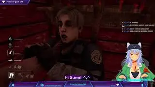 Scarlet Bullies Leon in Dead By Daylight.