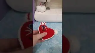 Сердце - зайка крючком