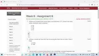 Blockchain and its Applications NPTEL SWAYAM Course Week 6 Assignment Answers