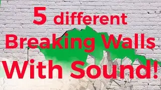 Green Screen | 5 AMAZING Breaking Wall Animation  with Sound and Dust Effects