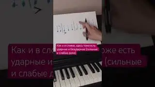 Сильные и слабые доли, например, Happy birthday to you