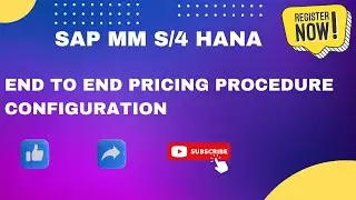 Pricing Procedure end to end configuration in SAP MM S/4 HANA