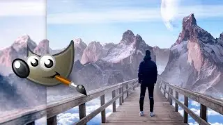 GIMP Photo Manipulation Speed Art (GIMP 3, Darktable)