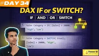 Logical Functions in DAX (IF, AND, OR, SWITCH) Explained DAY-34 