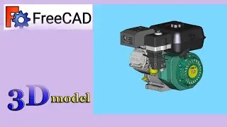 Мінітрактор .Motor 3D model.