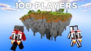 I Forced 100 Players to Survive SKY ISLANDS in Minecraft...