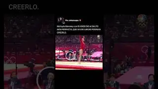Su salto excepcional dejó al juez en SHOCK 😮🤸‍♀️ #juegosolimpicos2024 #shorts