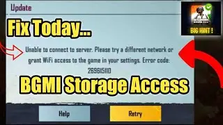 BGMI Problem Unable to Connect Server | BGMI Server Problem