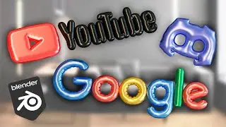 Super Easy Inflated Logo in Blender 3D