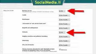 Facebook Privatsphäre & Konto Einstellungen
