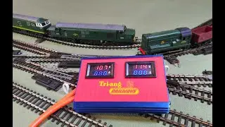Testing A Repaired Gaugemaster Controller With Custom Built Amp Meters On The Tri-ang Super 4 Layout