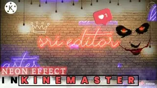 Neon Text Animation Effect With KineMaster || create a neon light effect in kinemaster ||
