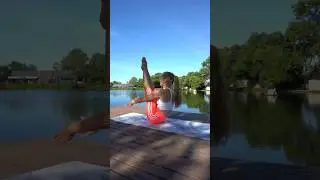 Добавила огонька в простую навасану🔥 Видео немного ускорено #йога #навасана