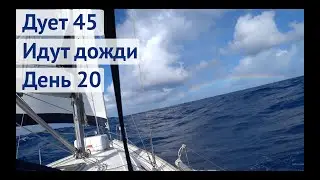 Дует 45 узлов, идут дожди | Трансатлантика день 20