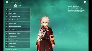 Kaedehara Kazuha voice-over: When It Snows  (Genshin Impact eng)