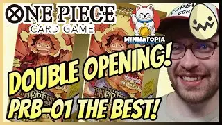 One Piece Card Game: PRB-01 The Best! Double Box Opening!
