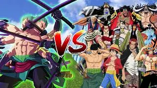 Roronoa Zoro vs Every Mine Piece Character