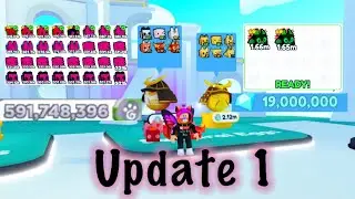 UPDATE 1 I GOT THE BEST PETS (1.66m stats) !!! GOT ON THE LEARDERBROUD and MORE in Pet Simulator X