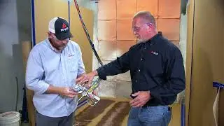 Spraying Fiberglass- Setting Up Chopper Motor & Fan Pattern