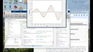 Matlab - plotting a function waveform, line and stem