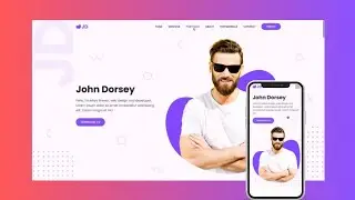 Responsive Personal Portfolio Website Using HTML, CSS & JS | Create A Portfolio Website