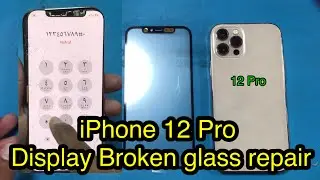 iPhone 12 Pro Display Broken Glass Repair. LCD Glass only replacement.