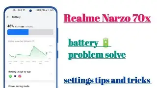 Realme Narzo 70x 5g Battery 🔋 Problem Solve settings hidden features || How to use