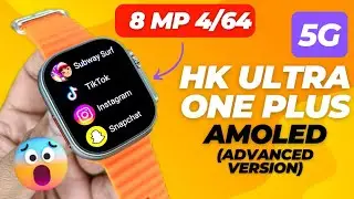 Hk ultra one plus smartwatch | Hk ultra one plus 5g android smartwatch 4g/64gb | Best Android Watch