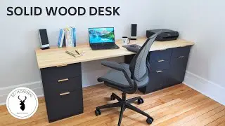 How to Build a Desk Top | DIY Desk Top Build | How to Make a Solid Wood Desk Top