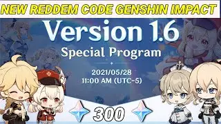 NEW REDDEM CODE GENSHIN IMPACT 1.6 || 300 Primogem || Reddem code genshin impact terbaru