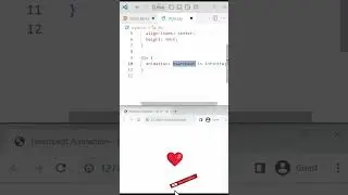 How To Create Simple Heartbeat Animation using HTML CSS under 60 Sec 