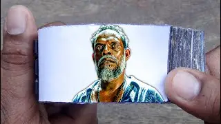 Jailer Movie Flipbook #19 | Muthuvel Pandian Killed Varman Flip Book | Flip Book Artist 2023