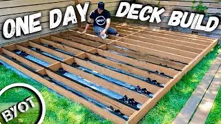 BYOT is live! Can I Build A Deck Patio In ONE Day?!